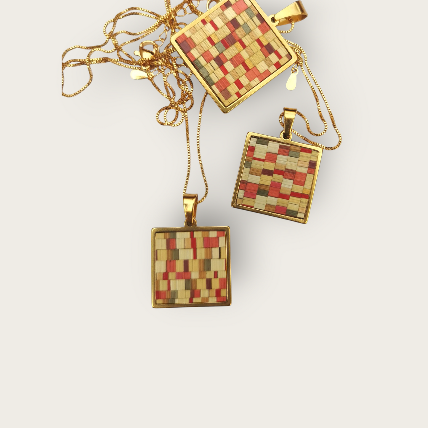 Collection NIKI- Pendentif carré- Elegan'SE