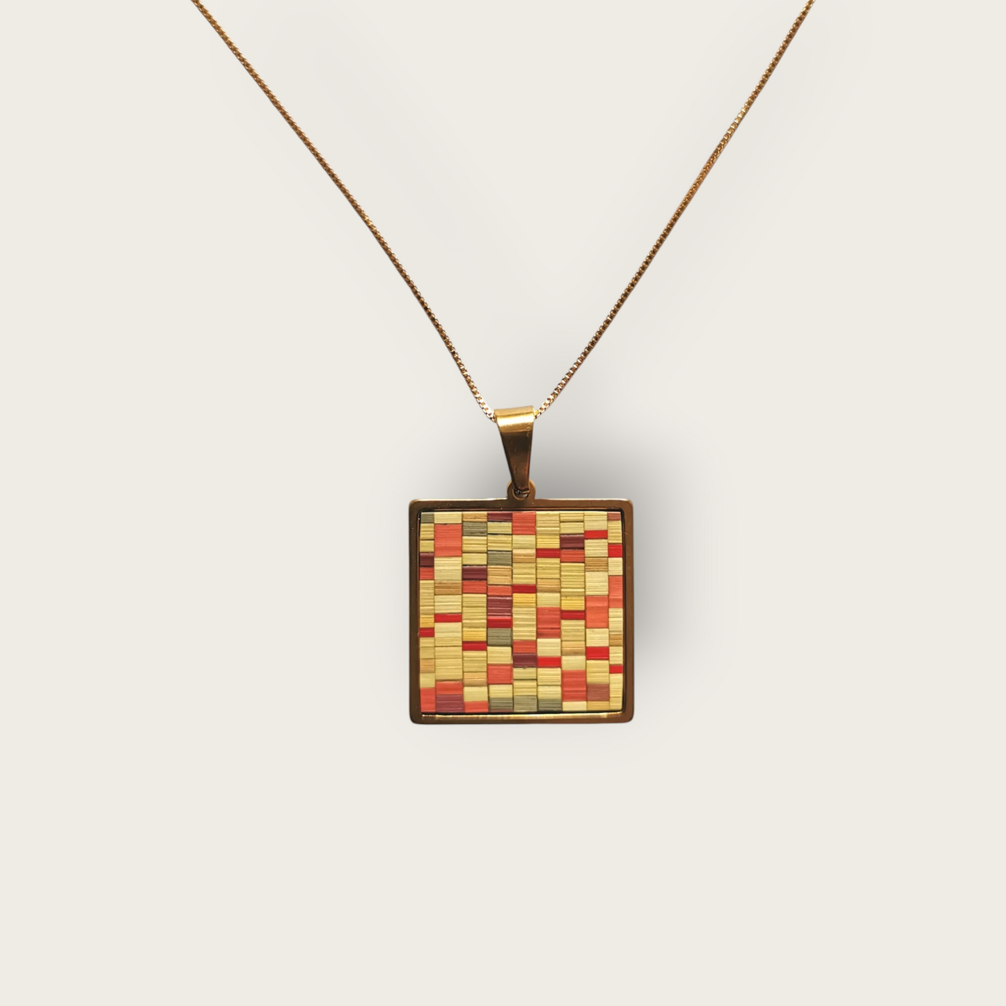 Collection NIKI- Pendentif carré- Elegan'SE