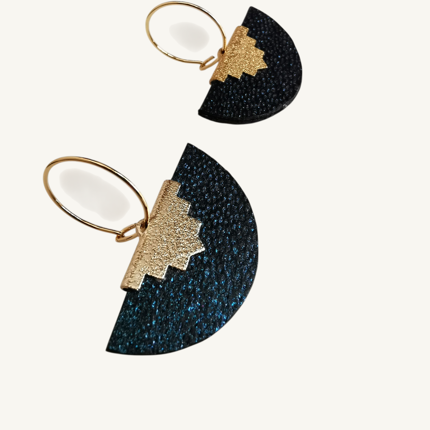 Collection OCEANIDES EVENTAIL BICOLORE - Boucles d'oreilles - Elegan'SE