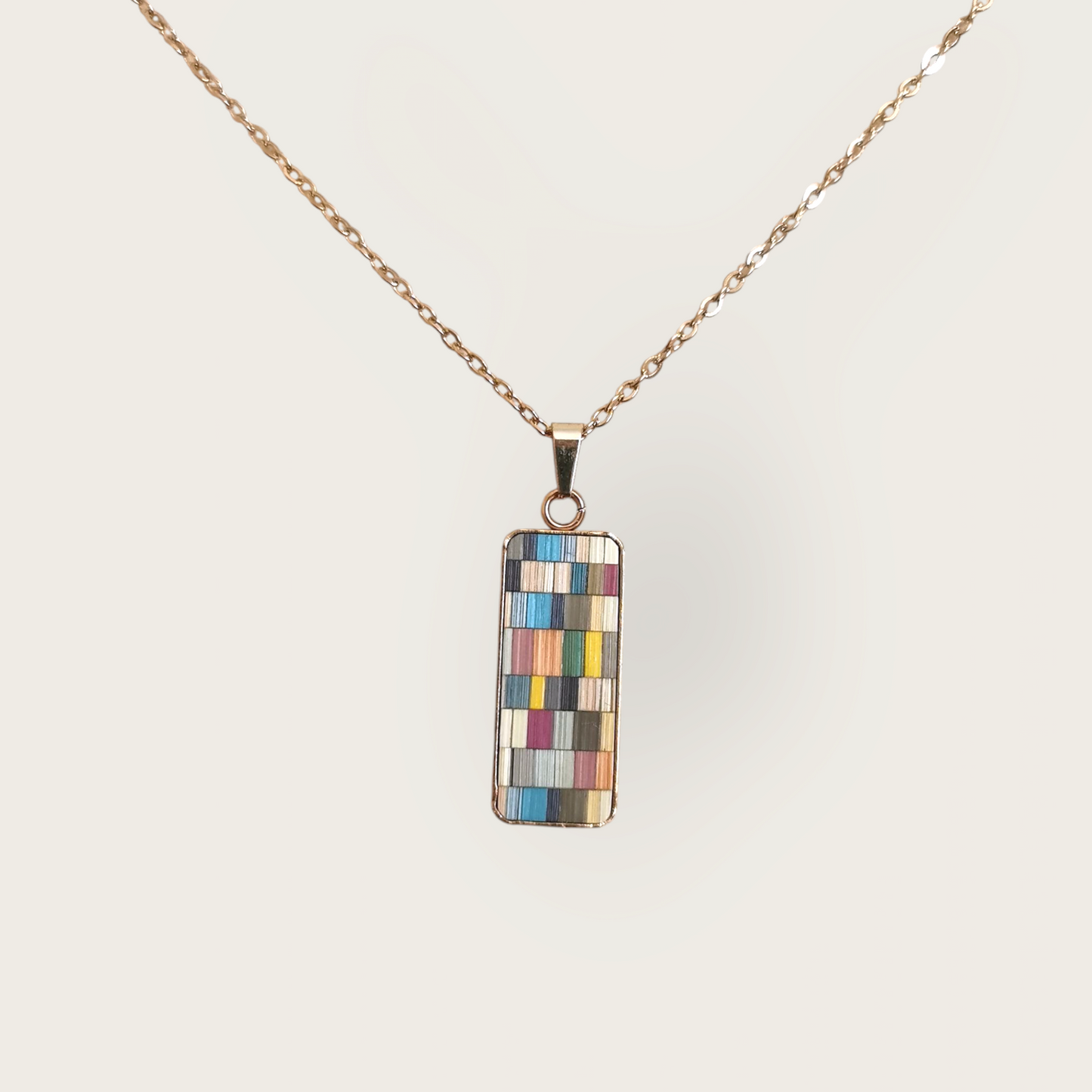 Collection NIKI- Pendentif rectangulaire- Elegan'SE