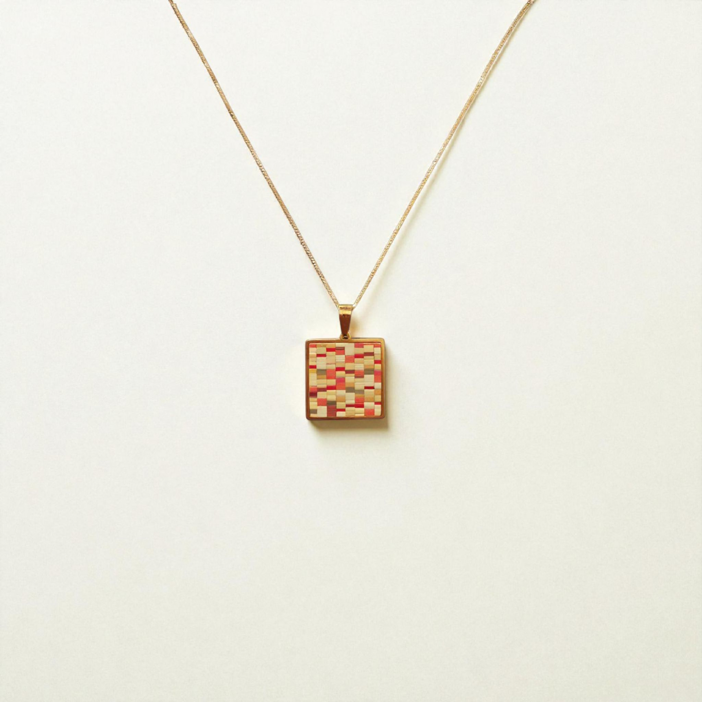 Collection NIKI- Pendentif carré- Elegan'SE