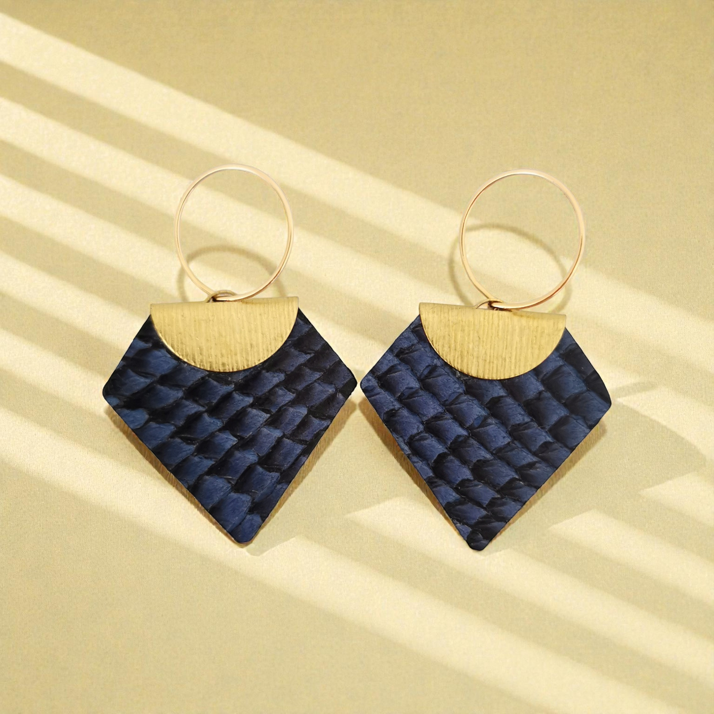 Collection OCEANIDES TRIANGLE BICOLORE - Boucles d'oreilles - Elegan'SE