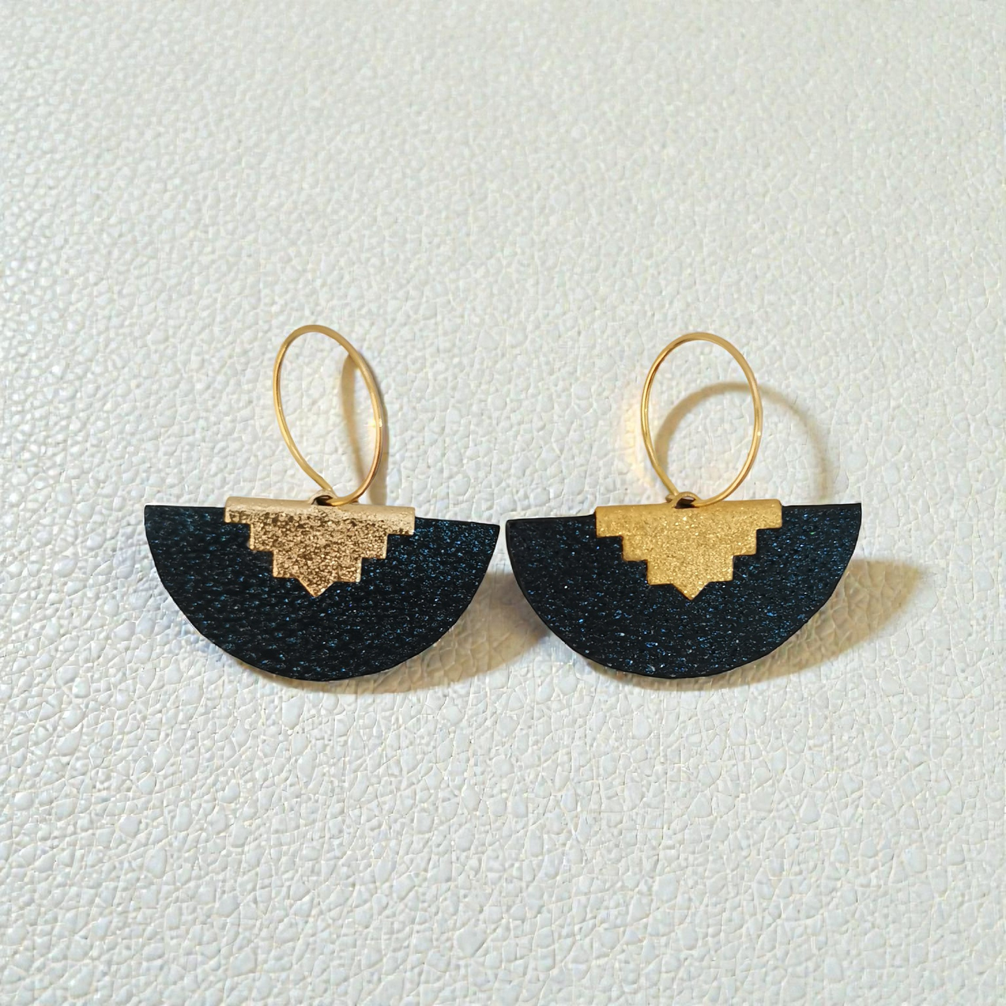 Collection OCEANIDES EVENTAIL BICOLORE - Boucles d'oreilles - Elegan'SE