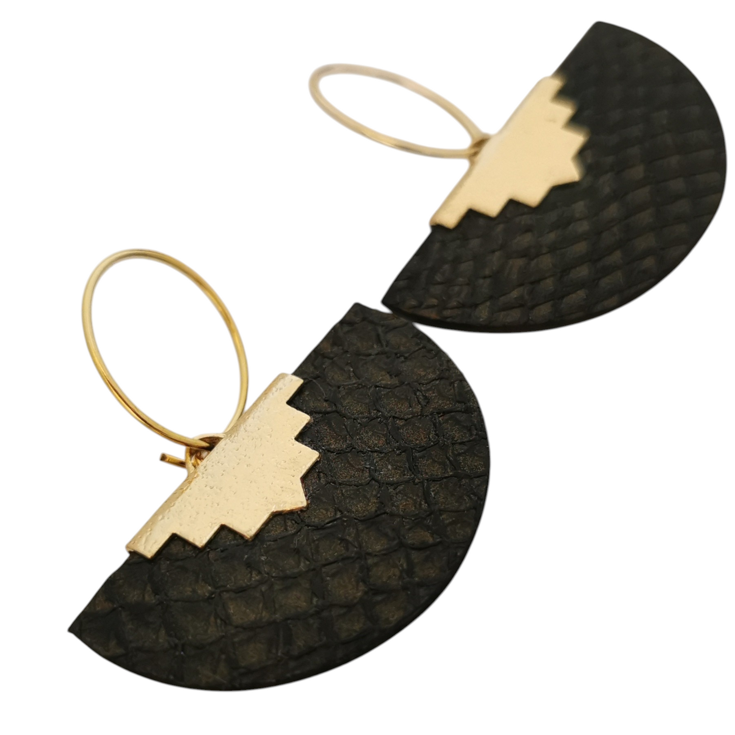 Collection OCEANIDES EVENTAIL BICOLORE - Boucles d'oreilles - Elegan'SE